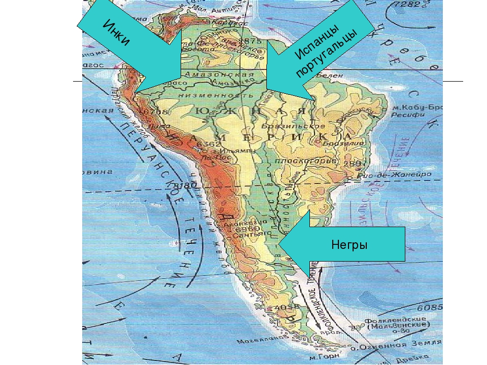 Восточные течения южной америки. Заселение Южной Америки. Карта заселения Южной Америки. Население Южной Америки 7 класс география. Схема заселения Южной Америки.