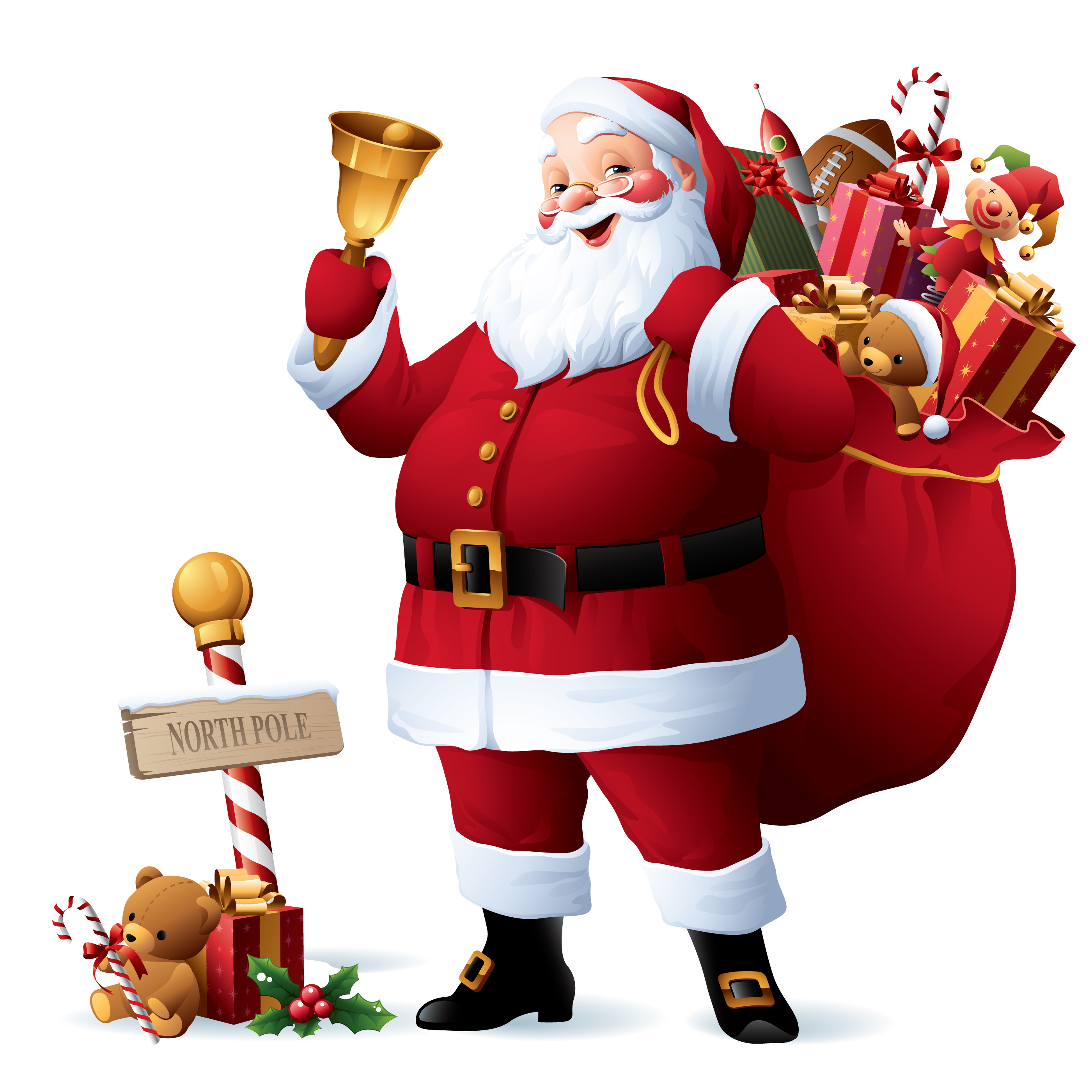 Santa's. Merry Xmas Санта. Санта Клауд. Подарки Деда Мороза.
