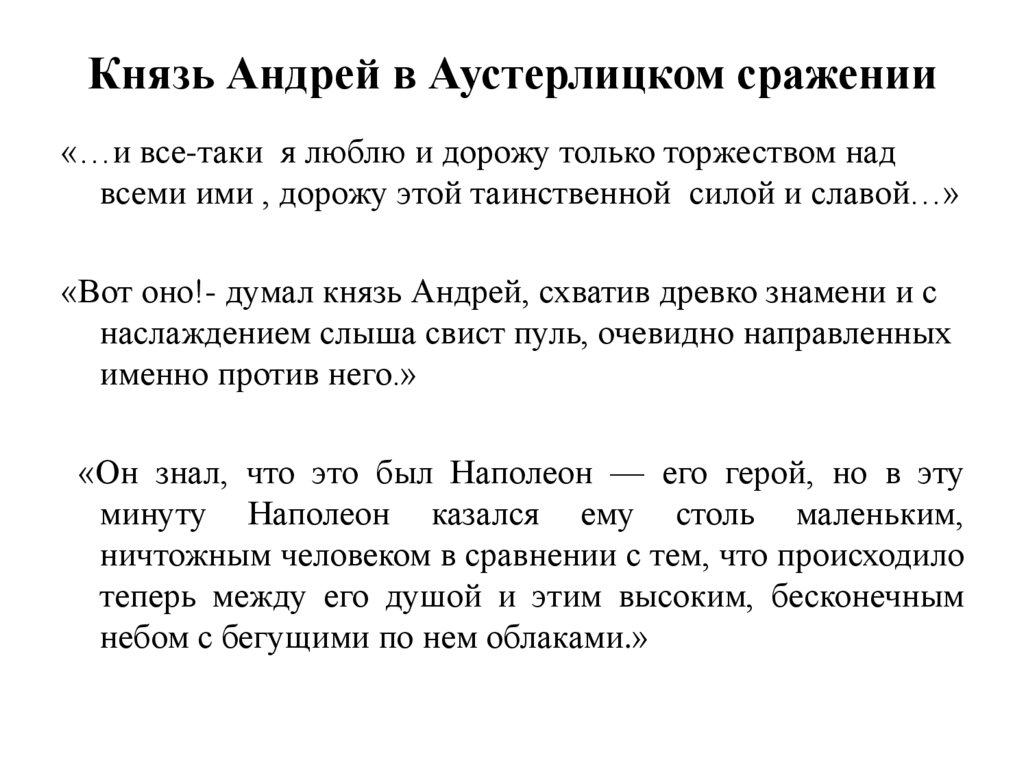 Приходить князь. Андрей Болконский война и мир Аустерлицкое сражение. Князь Андрей в Аустерлицком сражении.