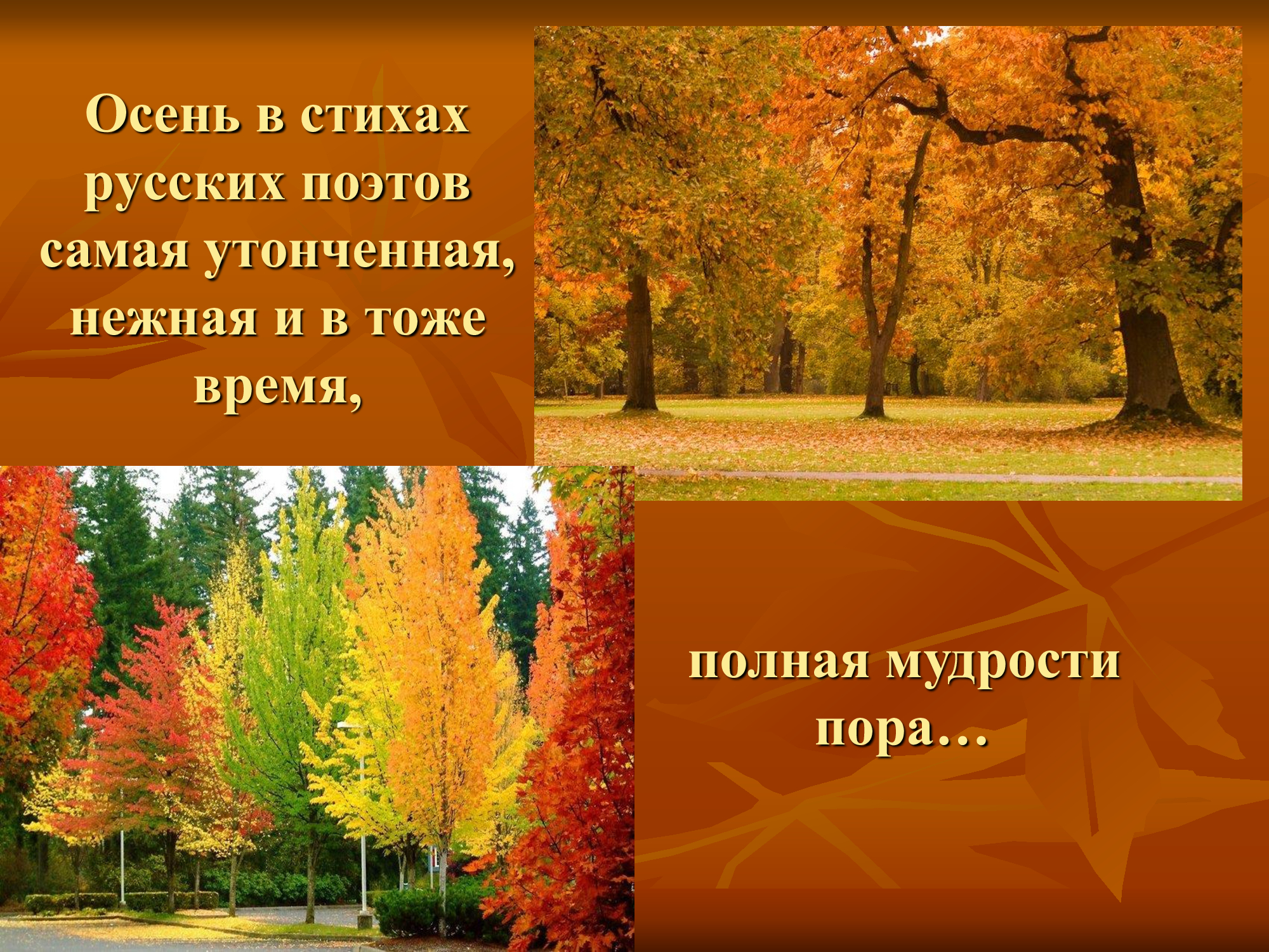 Стихи про осень русских поэтов