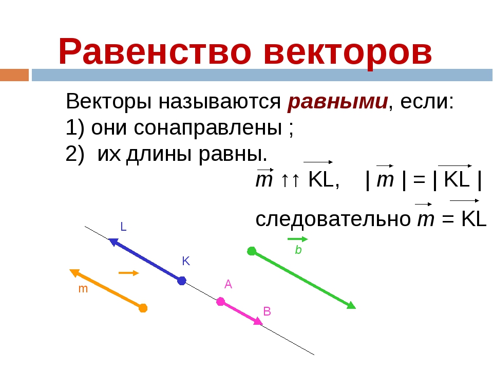 Выпишите по рисунку равные векторы противоположные векторы сонаправленные векторы