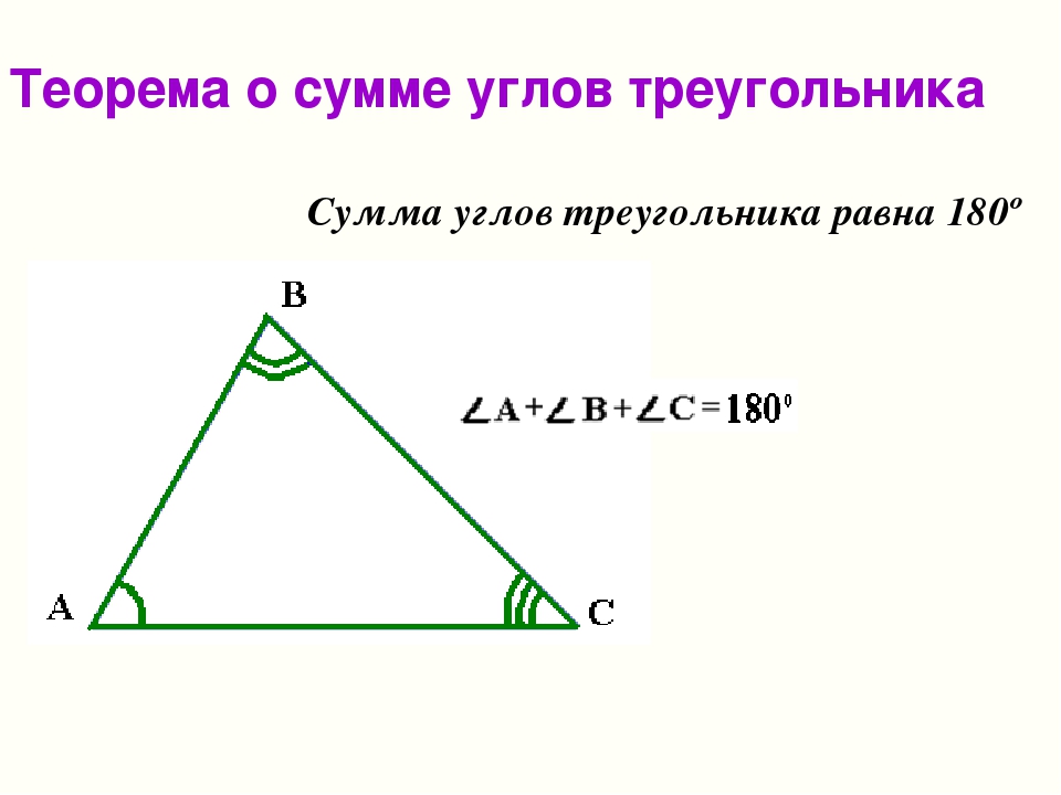 Сумма углов треугольника 7 класс доказательство теорема. Теорема о сумме внутренних углов треугольника 7 класс. Теорема о сумме углов треугольника 7. Теорема о сумме углов треугольника с доказательством. Теорема. Сумма внутренних углов треугольника равна 180о ..